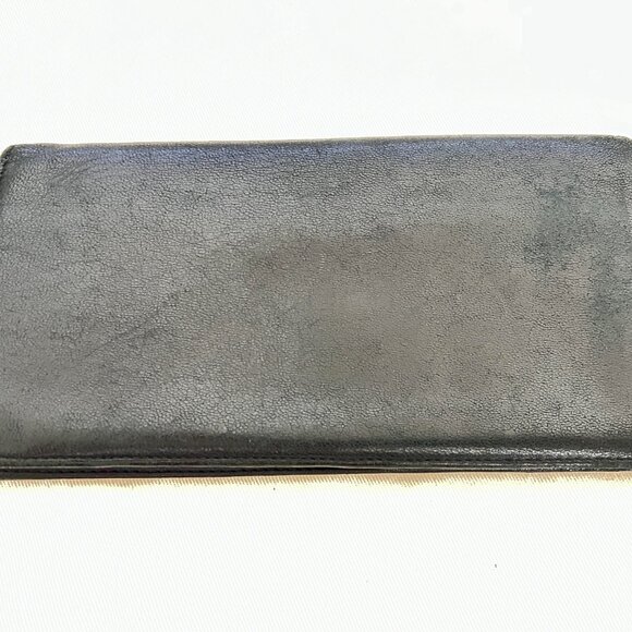 $1069 Authentic LOEWE Unisex Black Leather Long Bifold Wallet 7.4 X 3.6 X 0.4 - Picture 5 of 12